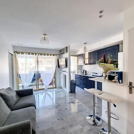 150m Des Plages 6 Couchages Parking Appartement Juan-les-Pins